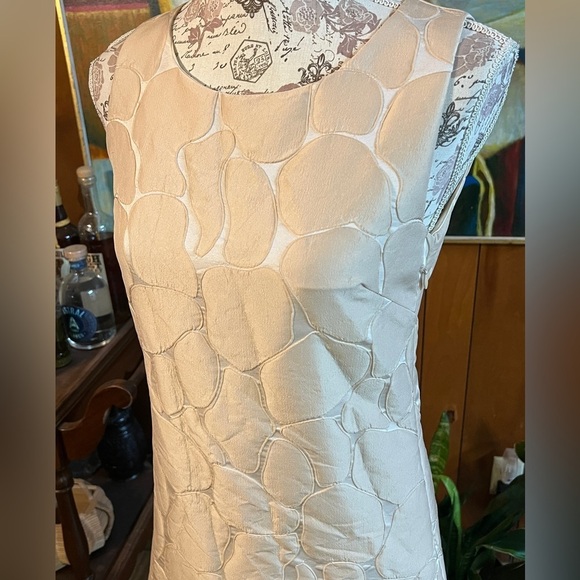 🛍️LUCY PARIS Light tan textured‎ print mini dress, size S. - Picture 3 of 15